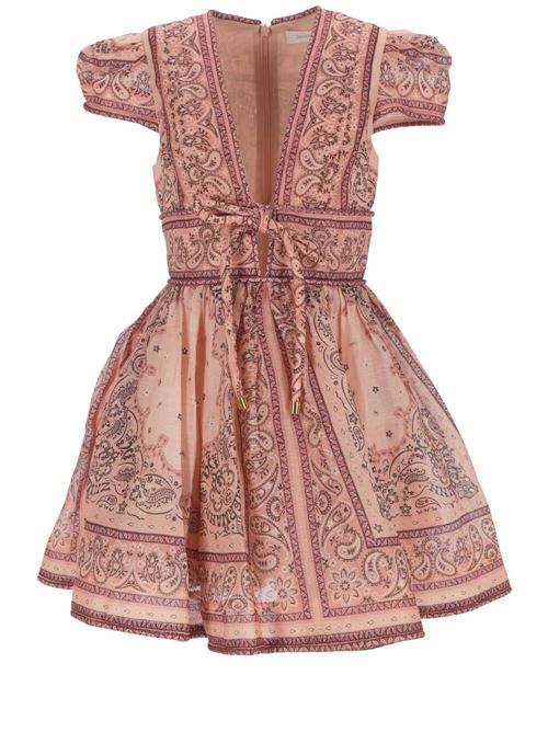 Pink and black silk dress Zimmermann | 8808DMATPINK BANDANA